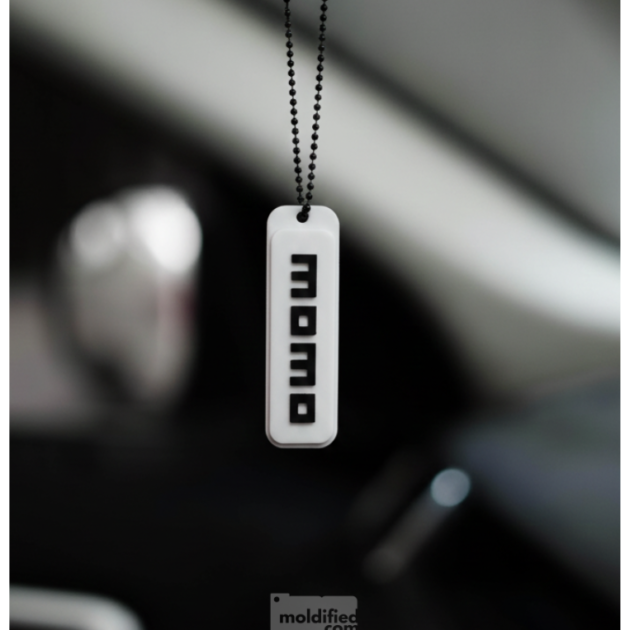 Momo car mirror tag